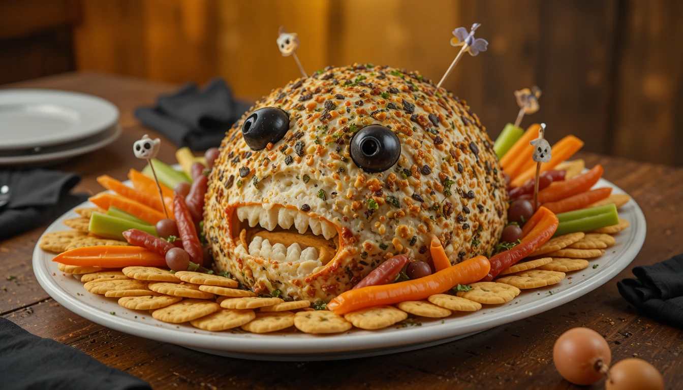 Creepy Deviled Eggs with Black Olive Eyes