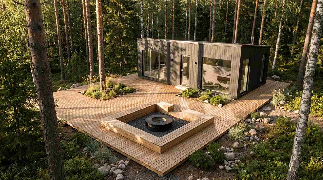 Minimalist Forest Cabin 