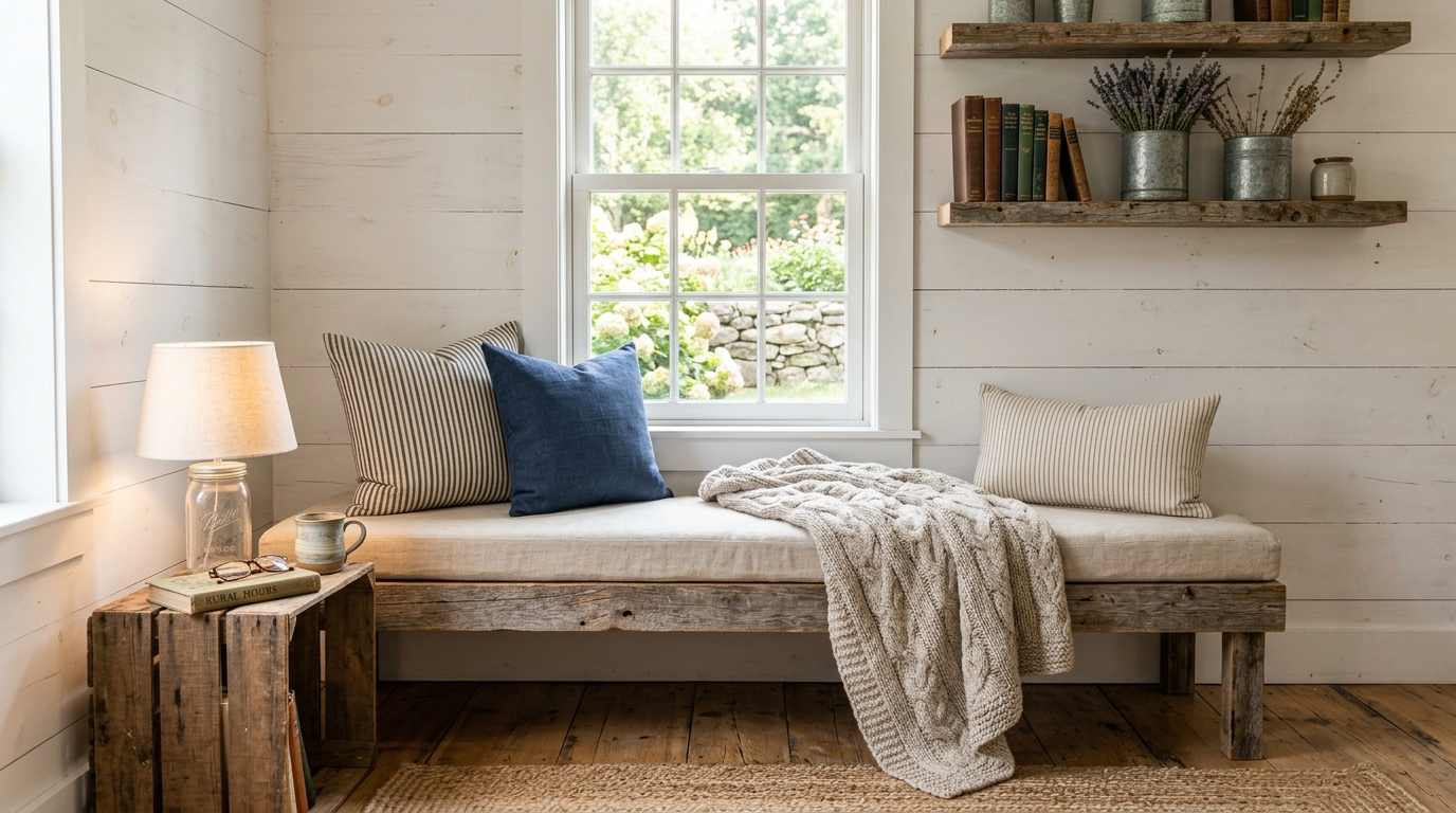  Farmhouse Window Reading Corner
