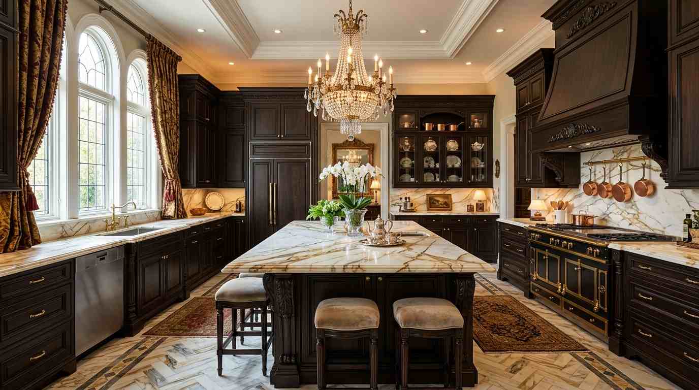 Excessive Luxurious Victorian Kitchen
