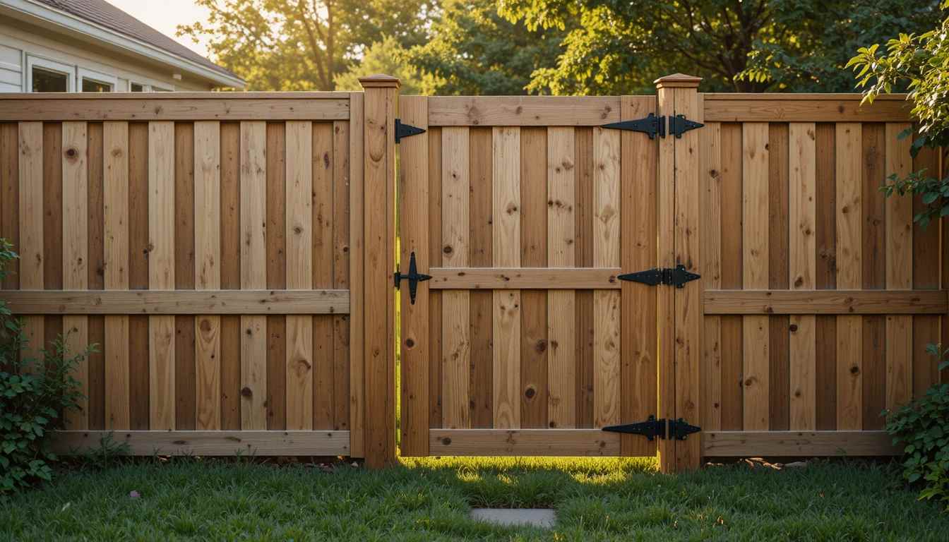 Pallet Fence with Built-In Gate