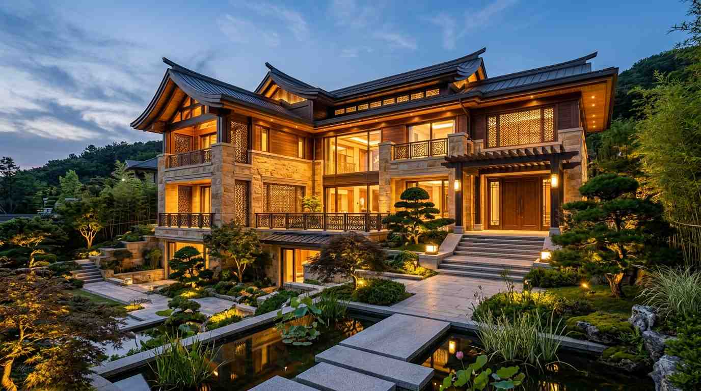 Asian-Inspired Modern Residence