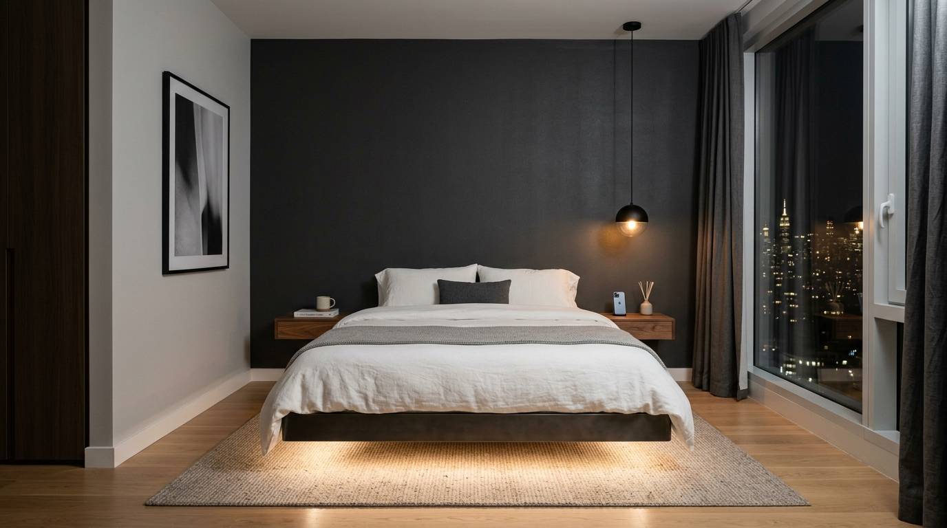 floating bedframe