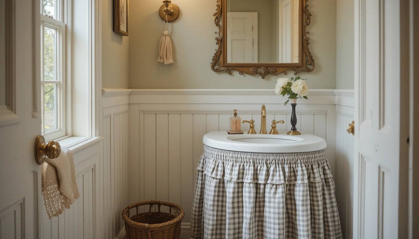 Small Space Powder Room