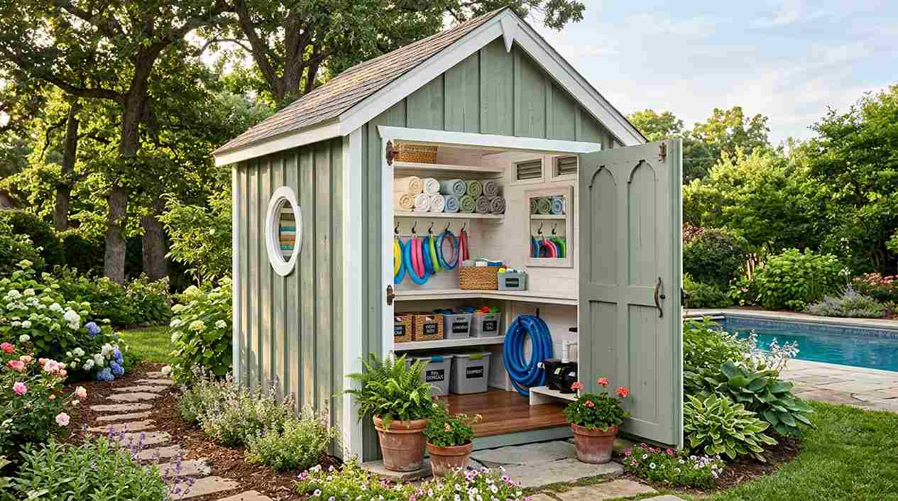 Outdoor Shed Organization
