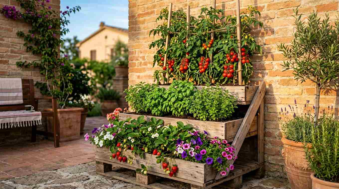  Tiered Pallet Planter Staircase