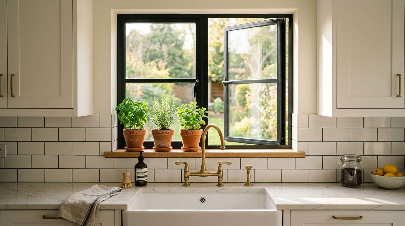 Simple Window Over Sink