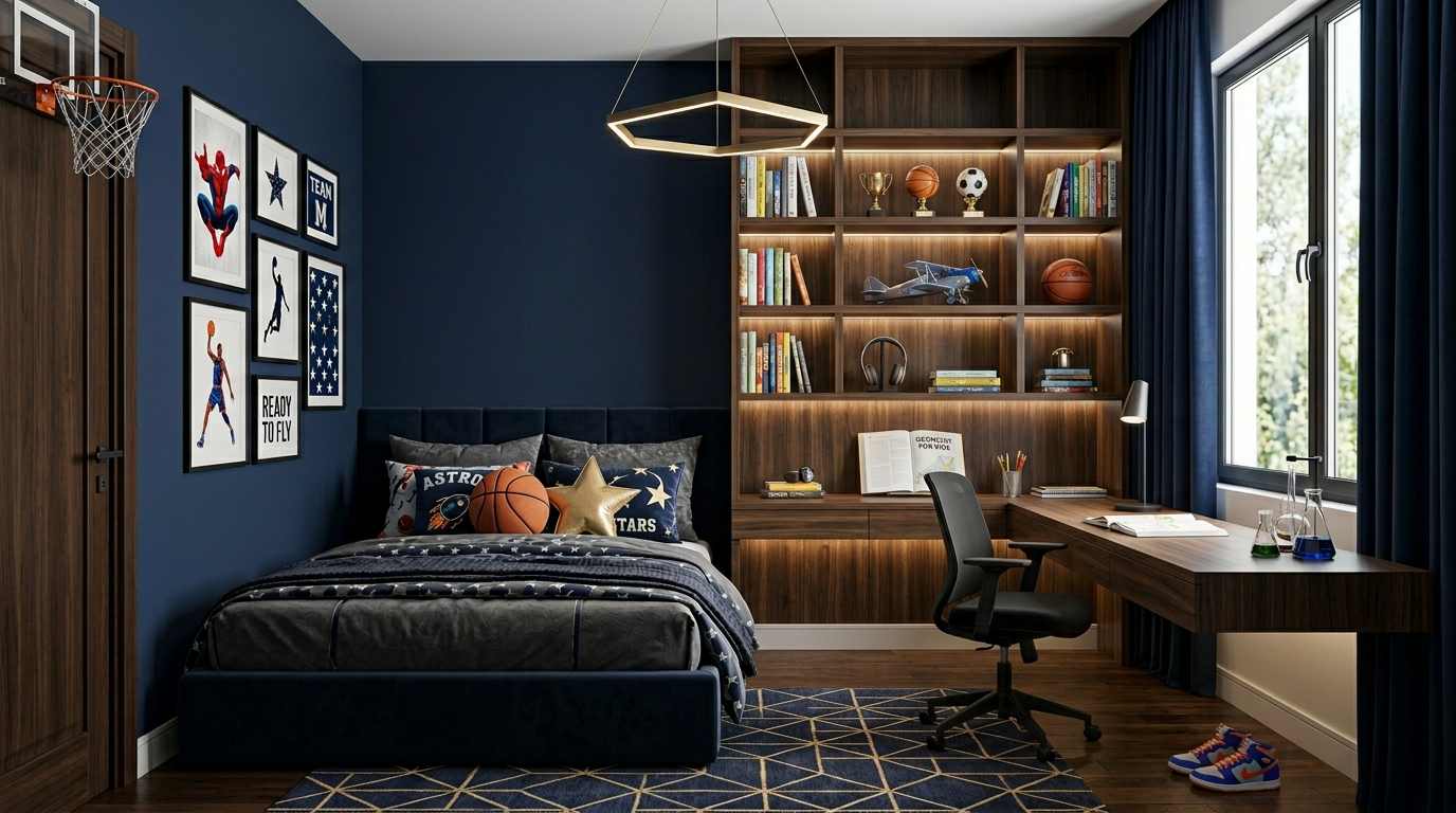  Modern Minimalist Luxury Boys Room 
