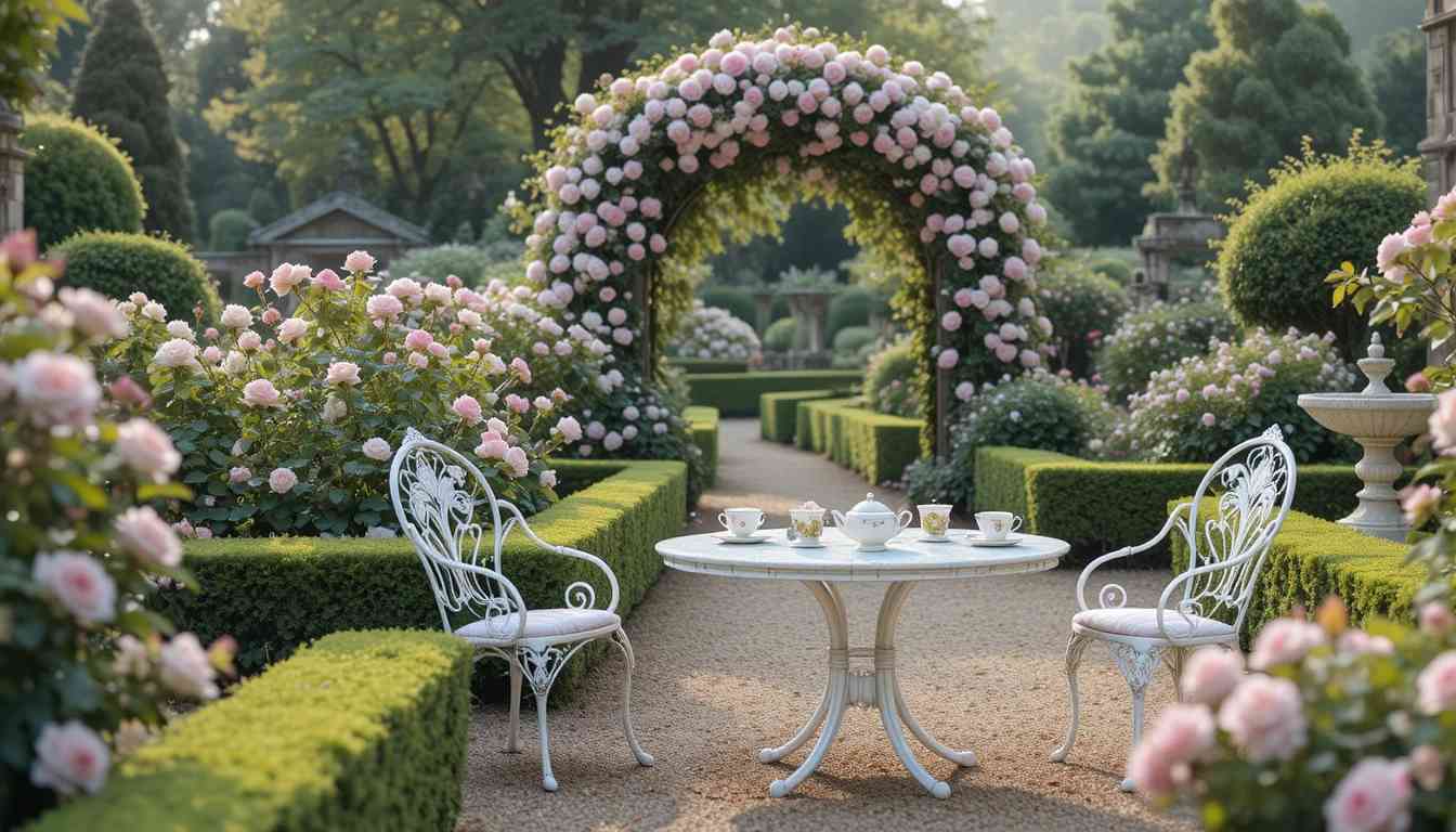 English Garden Tea Party Setup