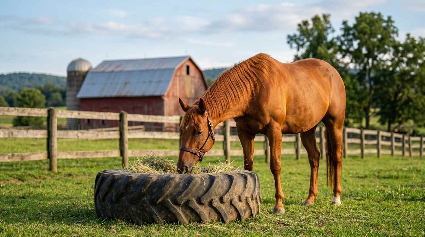  Tire Horse Feeder