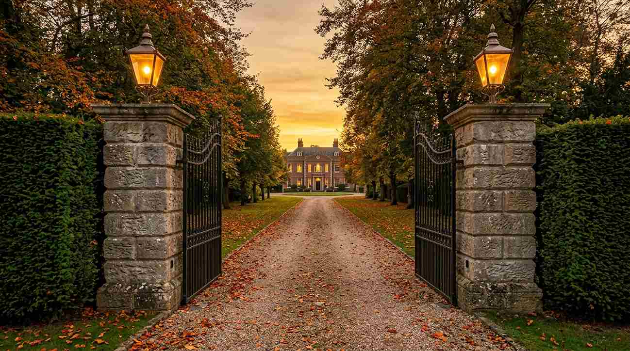 Stone Pillar Gate Entrance