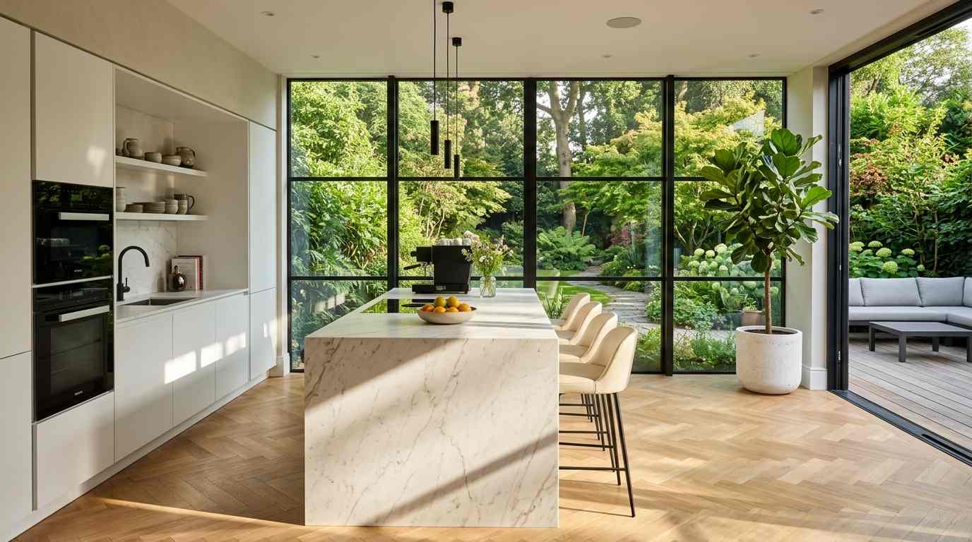  Floor-to-Ceiling Kitchen Window