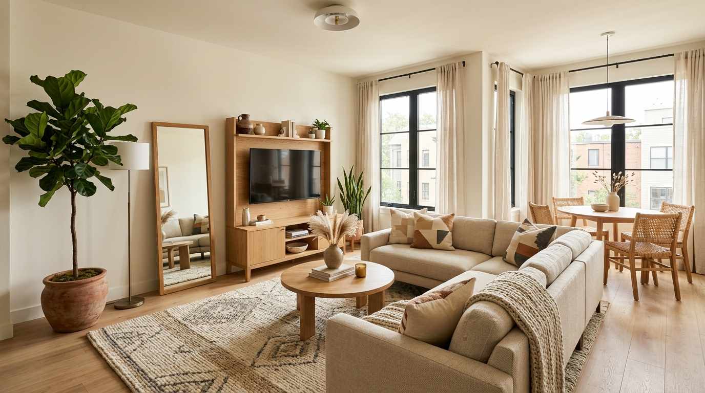 Warm Contemporary Space
