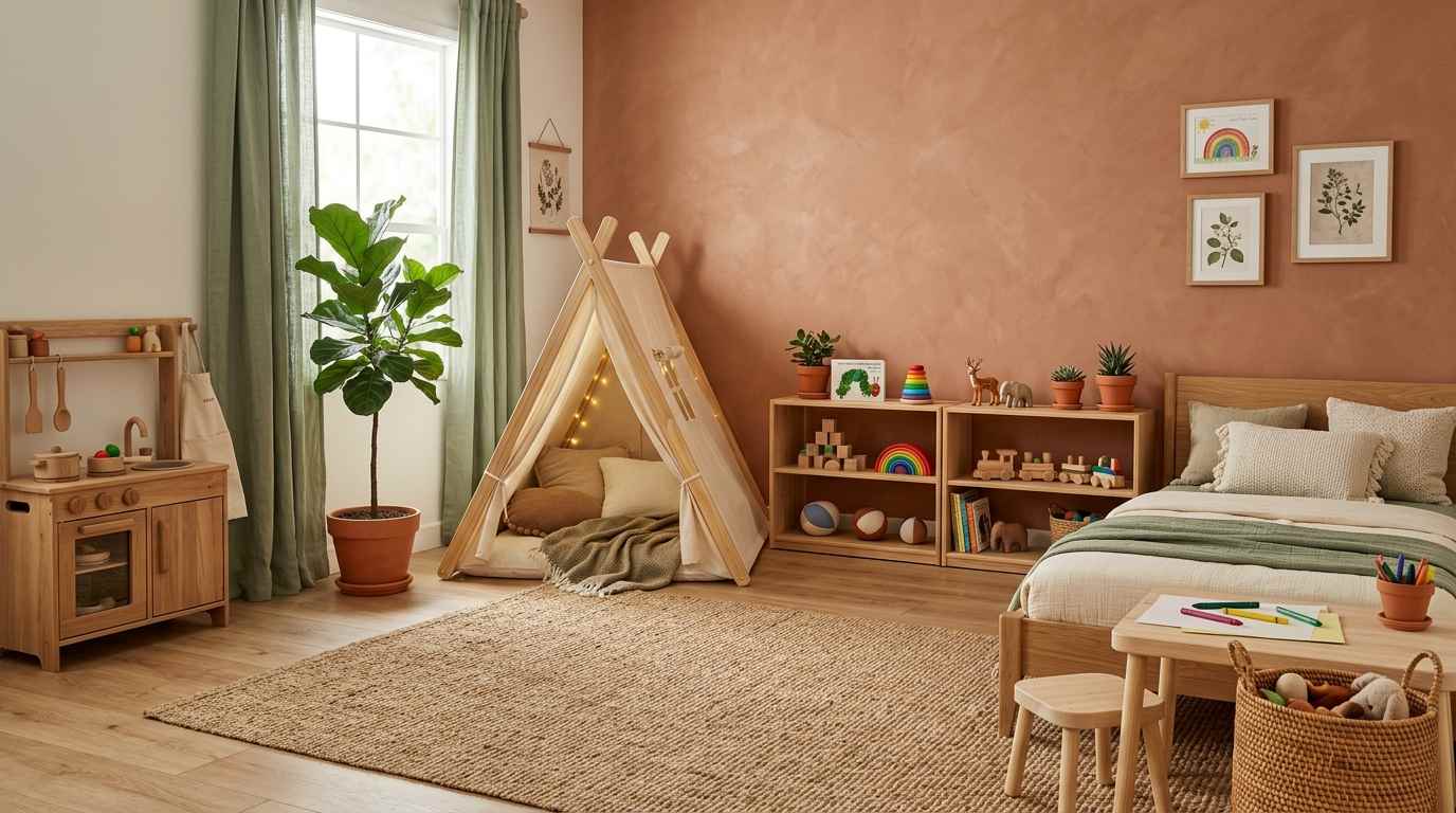 Luxury Gender-Neutral Montessori Room
