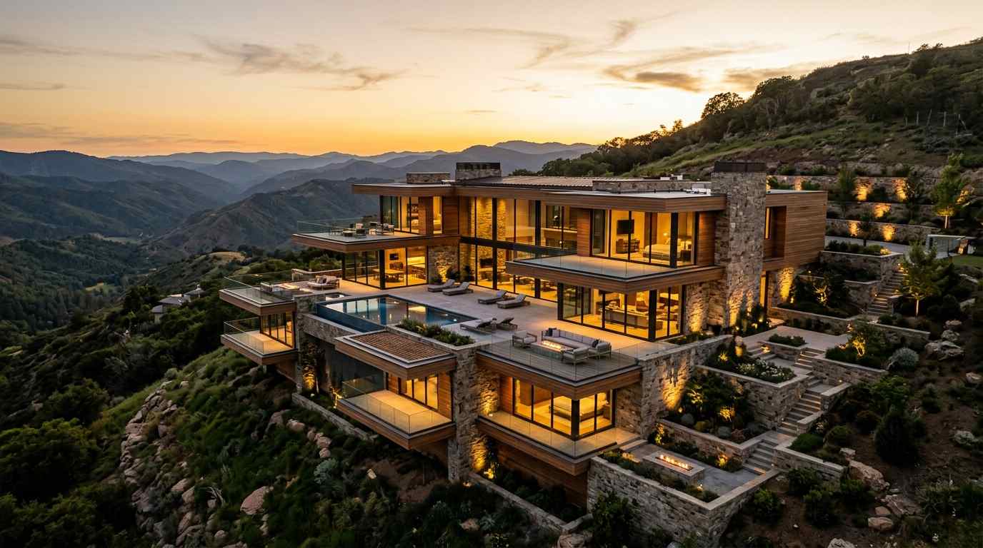 Luxury Contemporary Hillside Villa