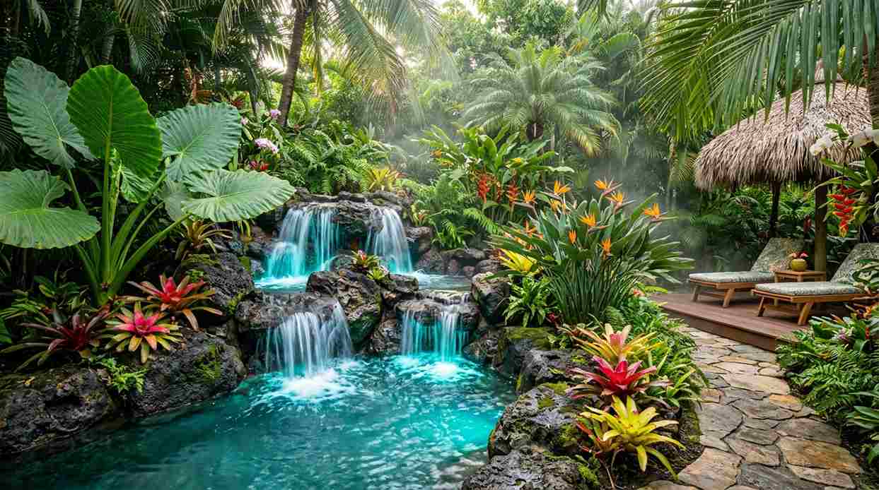 . Tropical Paradise Waterfall