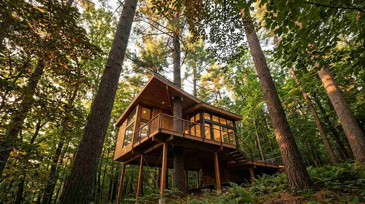 Contemporary Wooden Treehouse