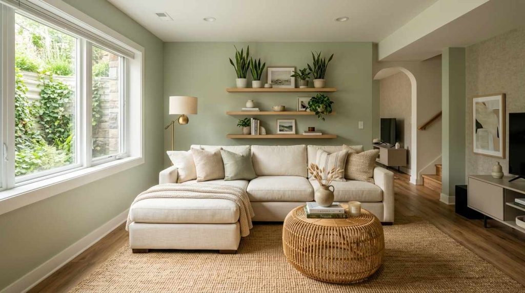 Sage Green Basement Ideas