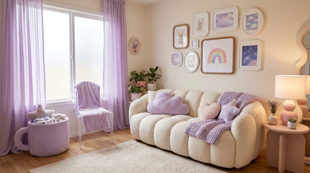 4. Soft Pastel Lavender — The Dreamy Aesthetic Space