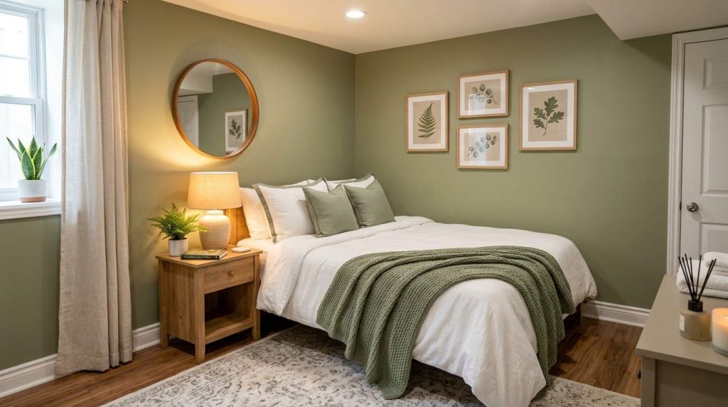 The Sage Green Guest Suite — Spa Energy, Zero Renovation