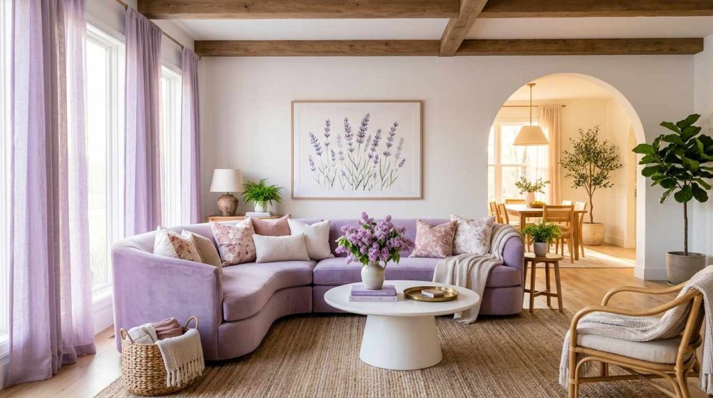 What Is the Lavender Living Room Aesthetic?