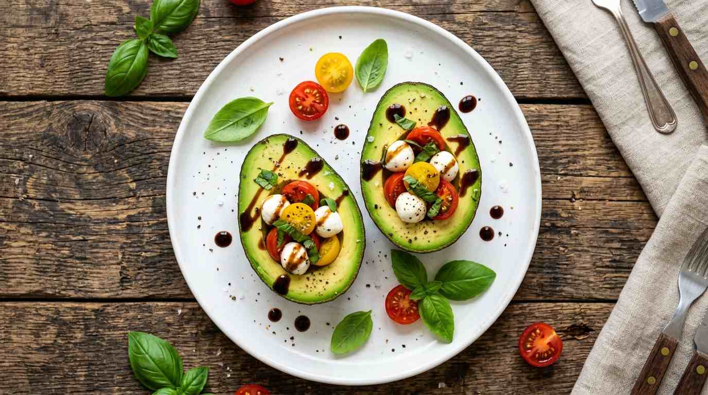Caprese Stuffed Avocados