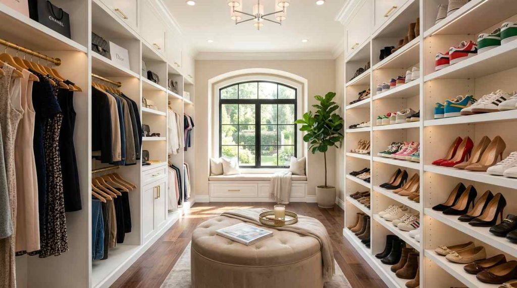 Walk In Closet Shoe Storage