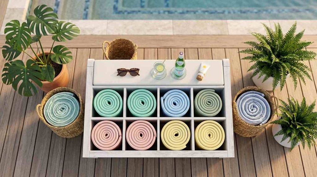 Organize Pool Floats and storage Free