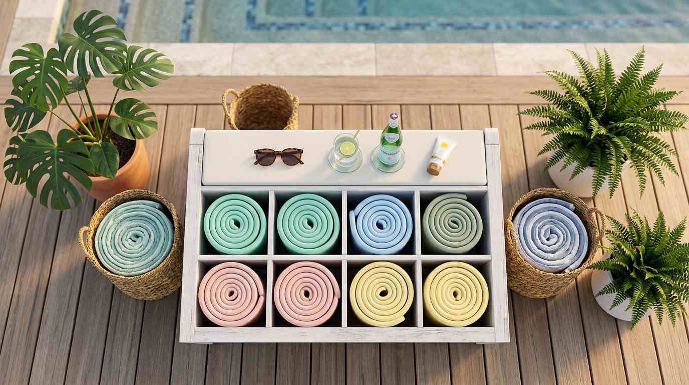 Organize Pool Floats and storage Free