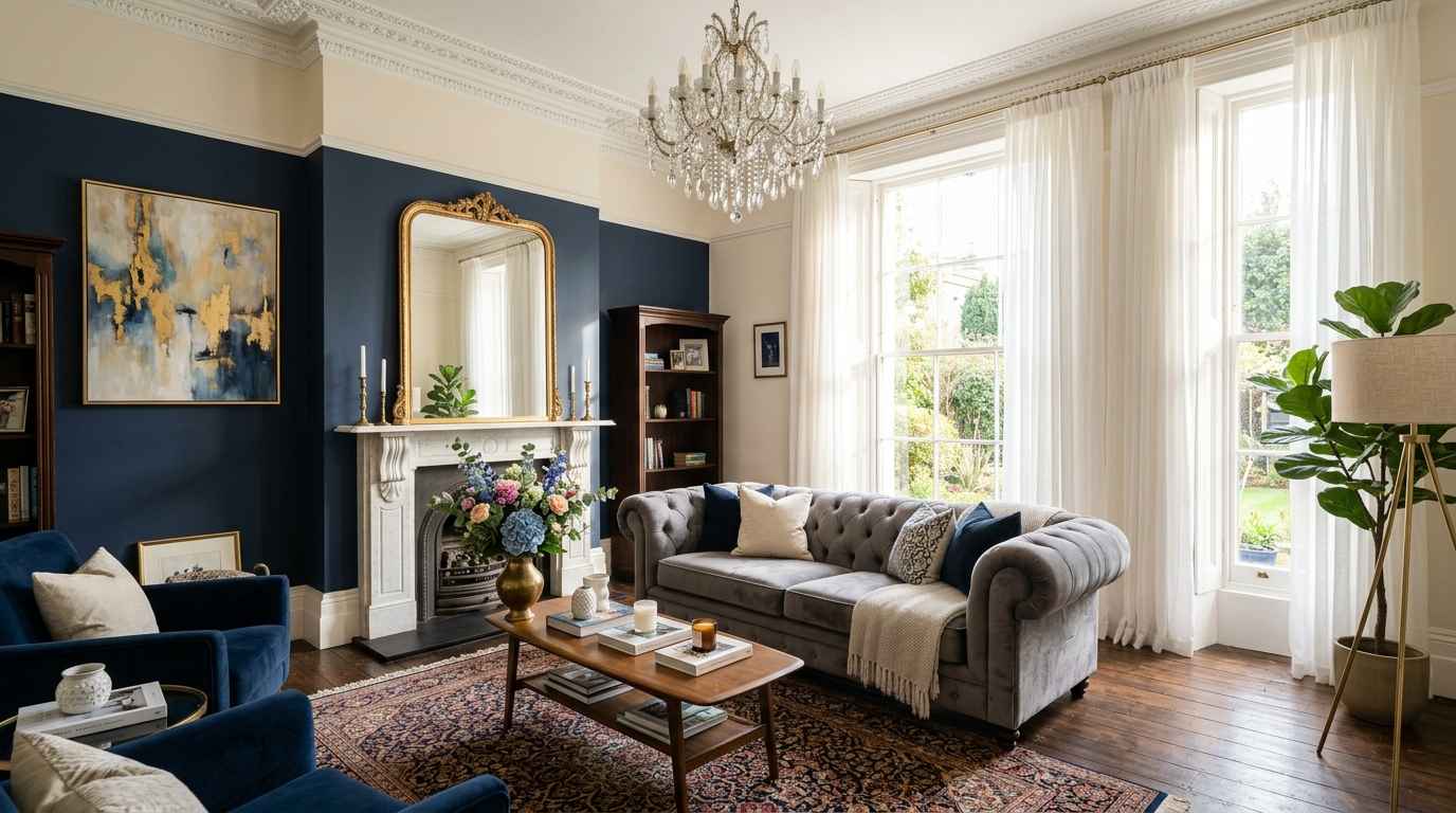 Modern Victorian Living Room