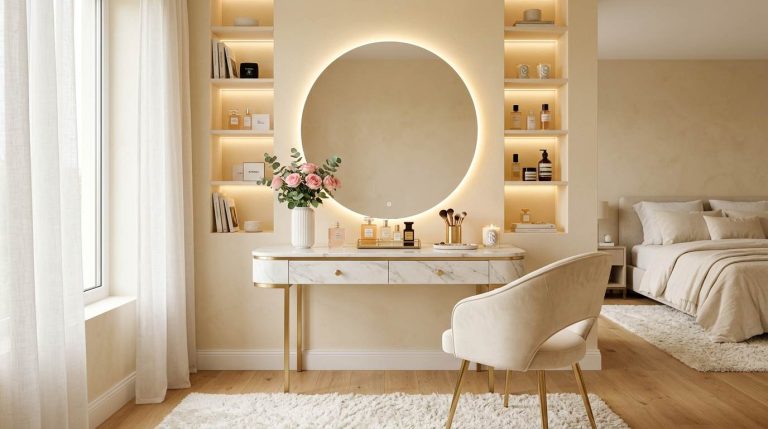 Modern Vanity Table Setup