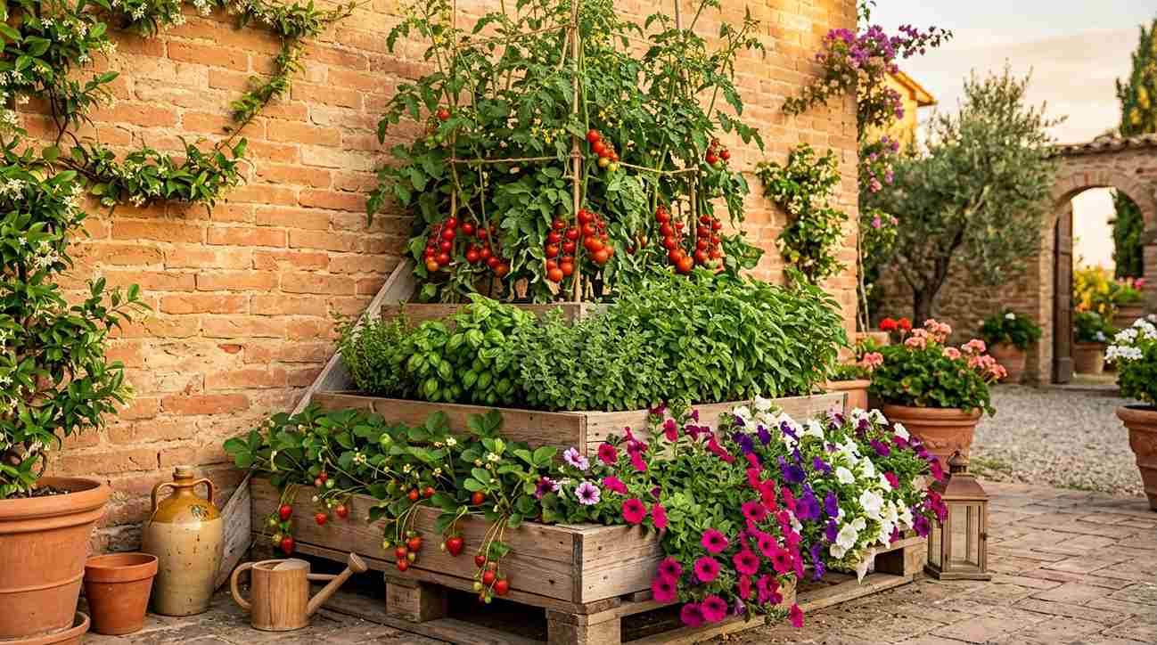 Pallet Fence Planter Boxes
