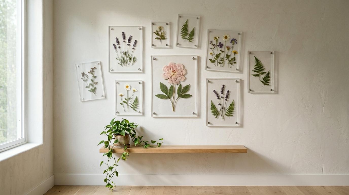 The Floating Flower Wall That Doesn't Look Crafty