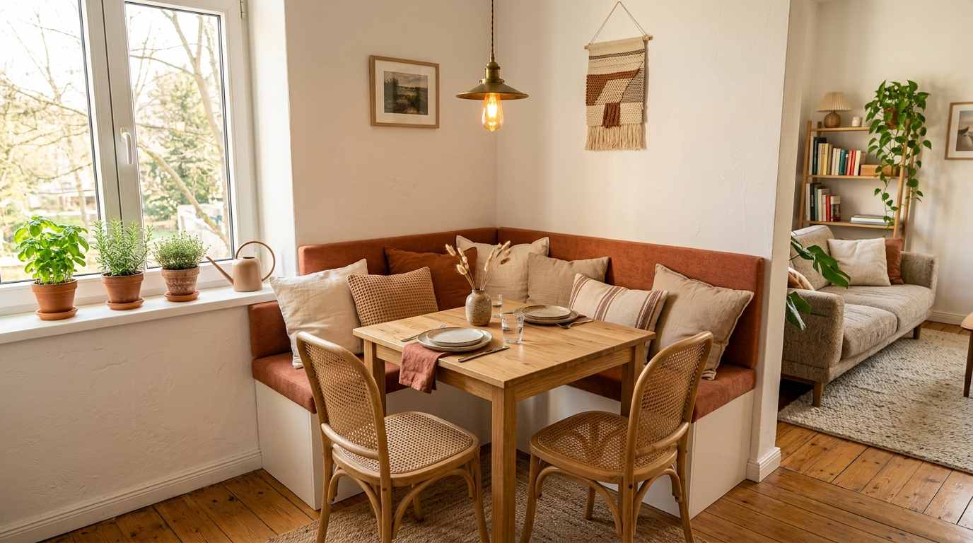 Create a Dining Nook in a Corner
