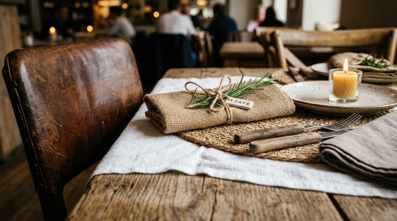 Natural materials and fabrics with texture