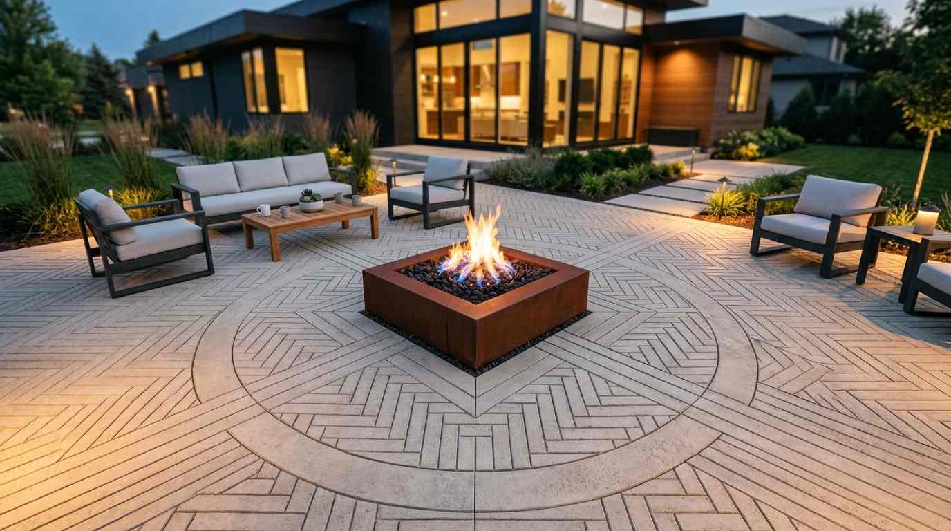 Paved or Concrete Fire Pit Area