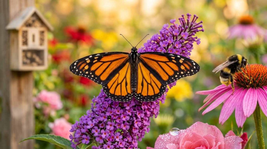 Wildlife-Friendly Bee and Butterfly Garden