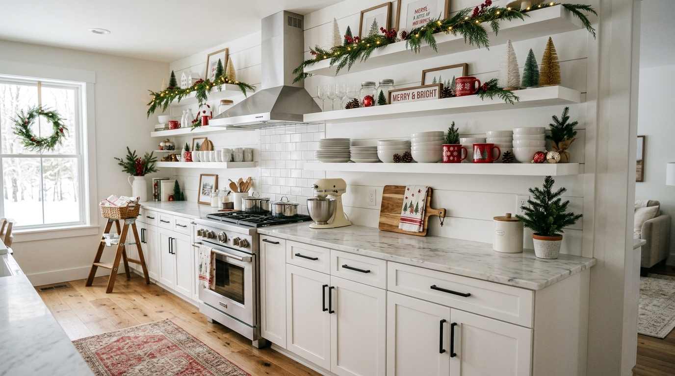 Use White Dishes and Add Red Accents