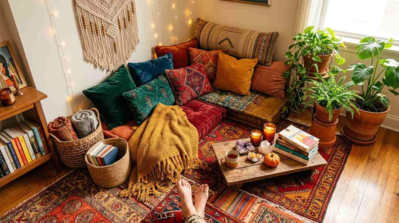 The Bohemian Floor Reading Nook