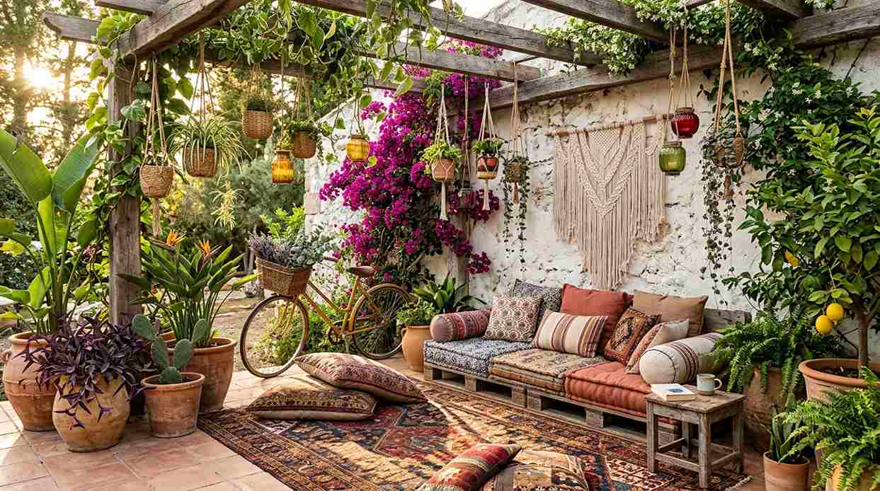 Colorful Bohemian Garden Paradise