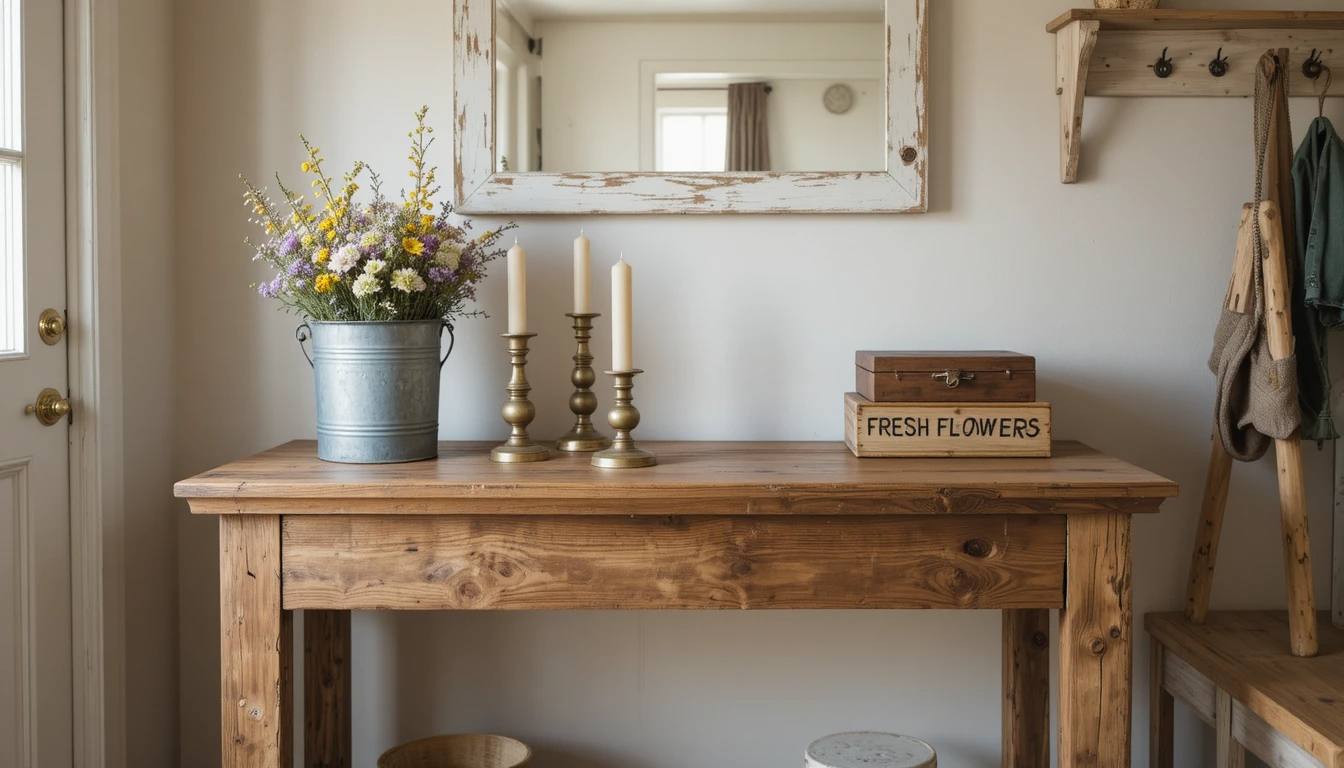 The Rustic Reclaimed Wood Console