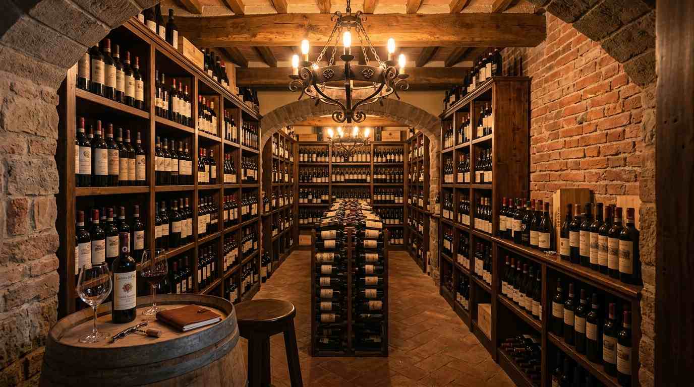 The Tuscan Wine Cellar basement