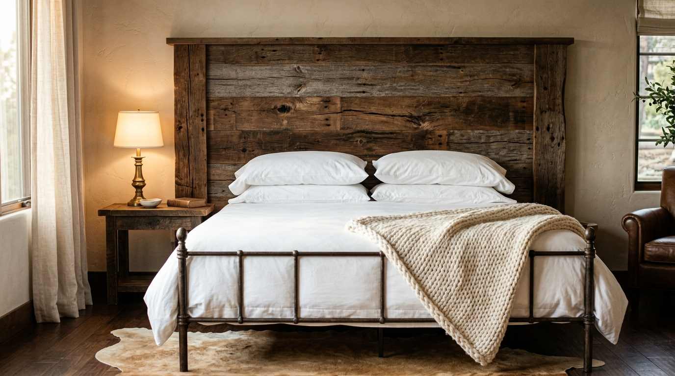 Reclaimed Wood Headboard