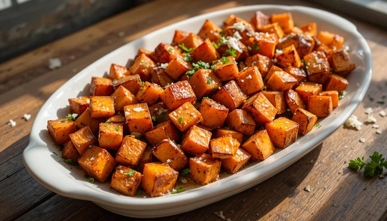 Perfect Crispy Roasted Sweet Potatoes