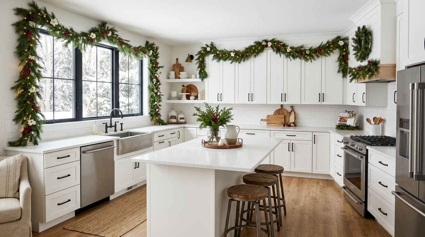  Fresh Greenery Over the Sink