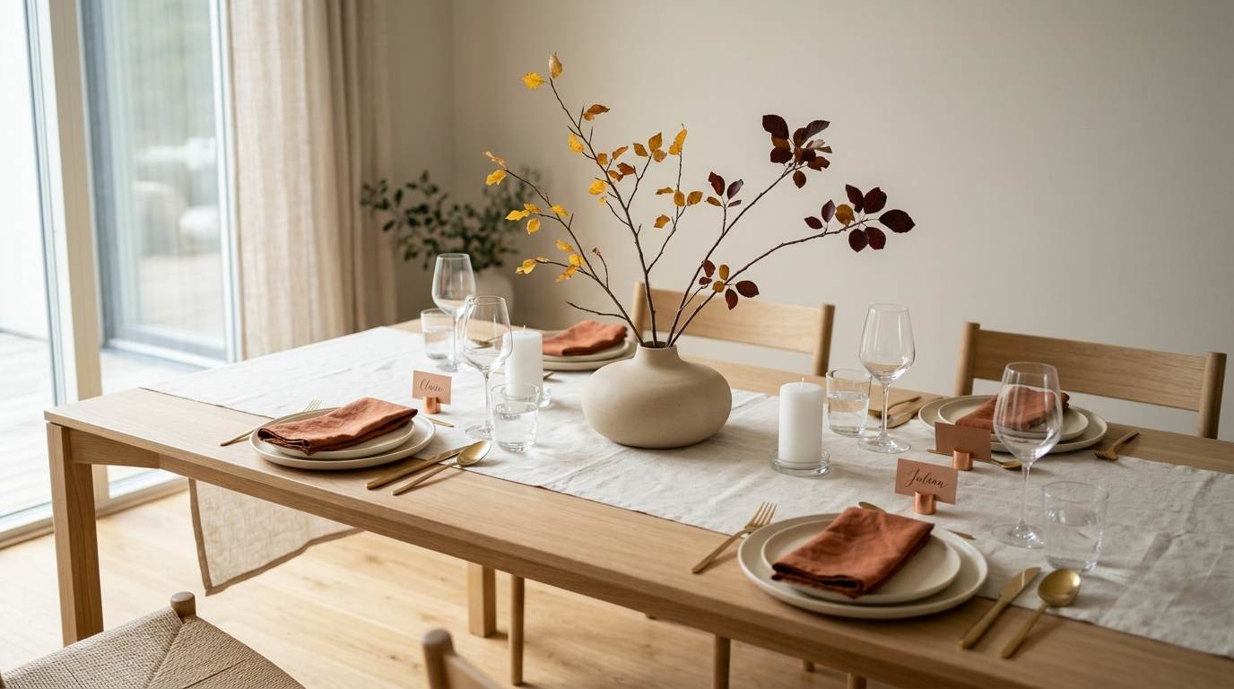 The Modern Minimalist Fall Table