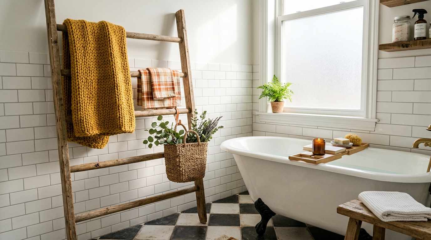Rustic Farmhouse Ladder