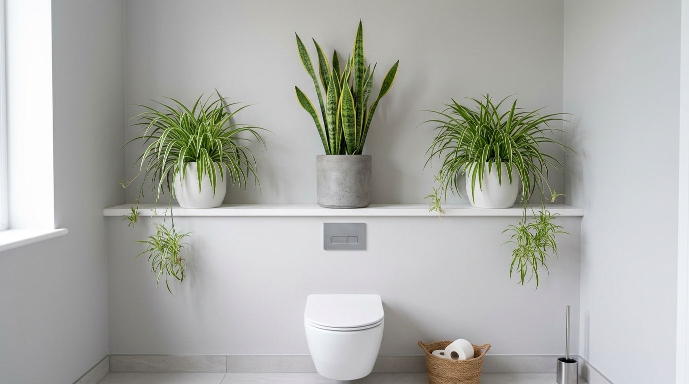 Above-Toilet Plant Ledge

