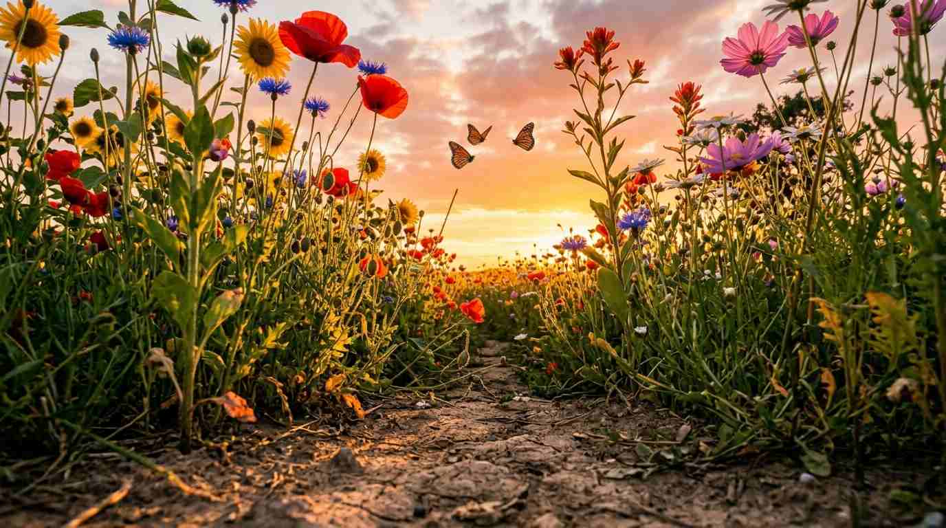 Dreamy Wildflower Meadow Garden