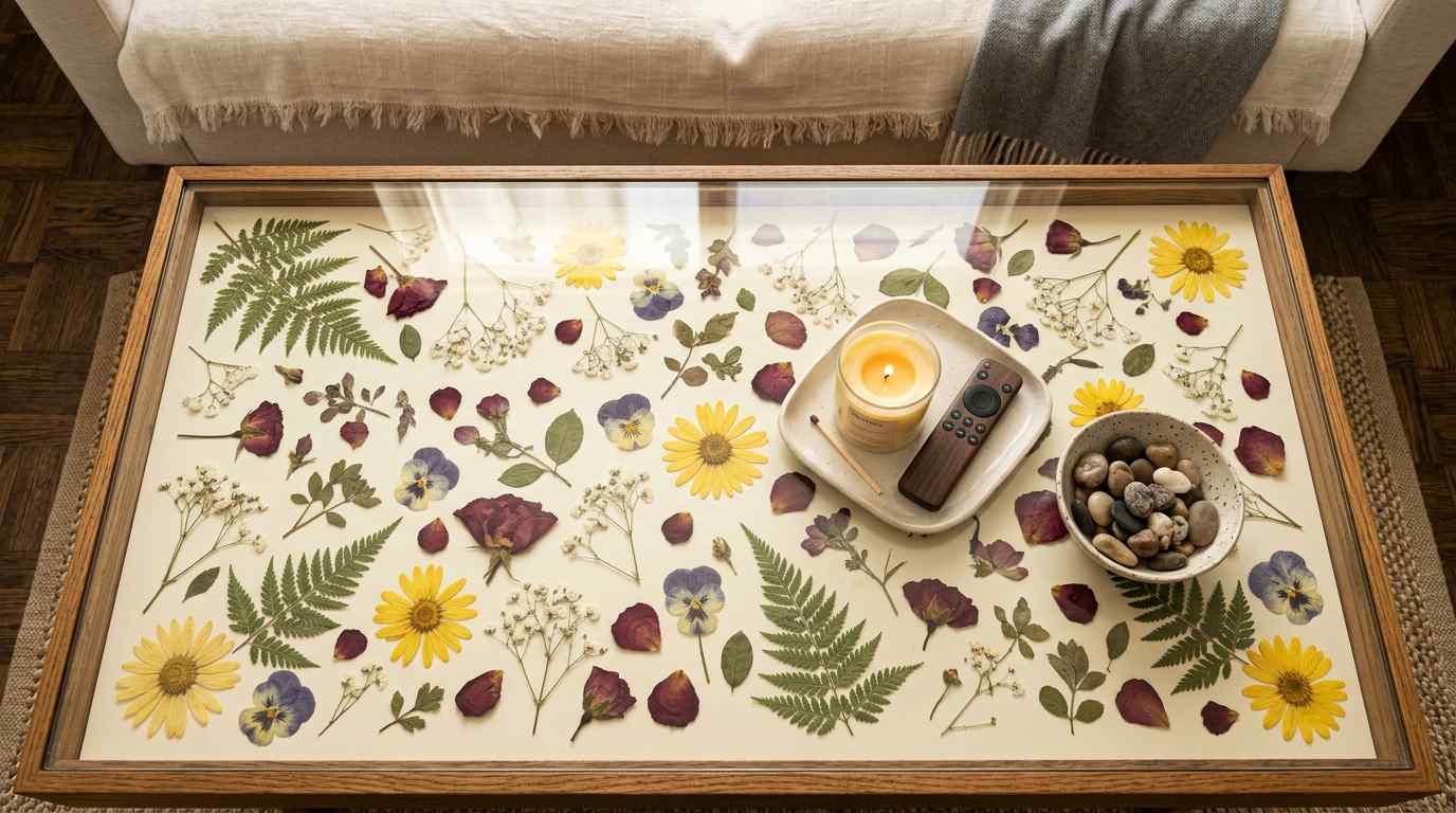 Flower-Pressed Art in Unexpected Places